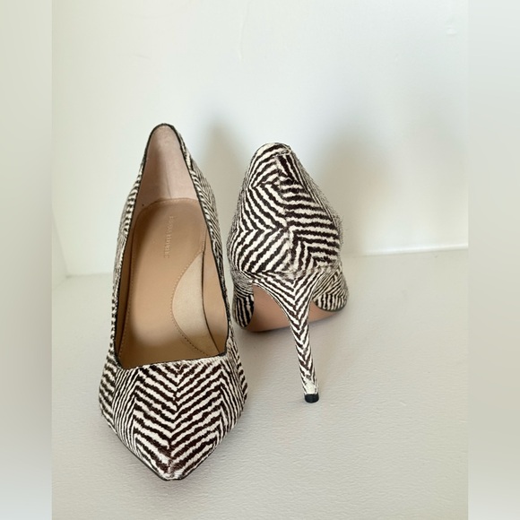 Banana Republic zebra print pony hair animal print high heels luxury size 10 - Picture 3 of 5